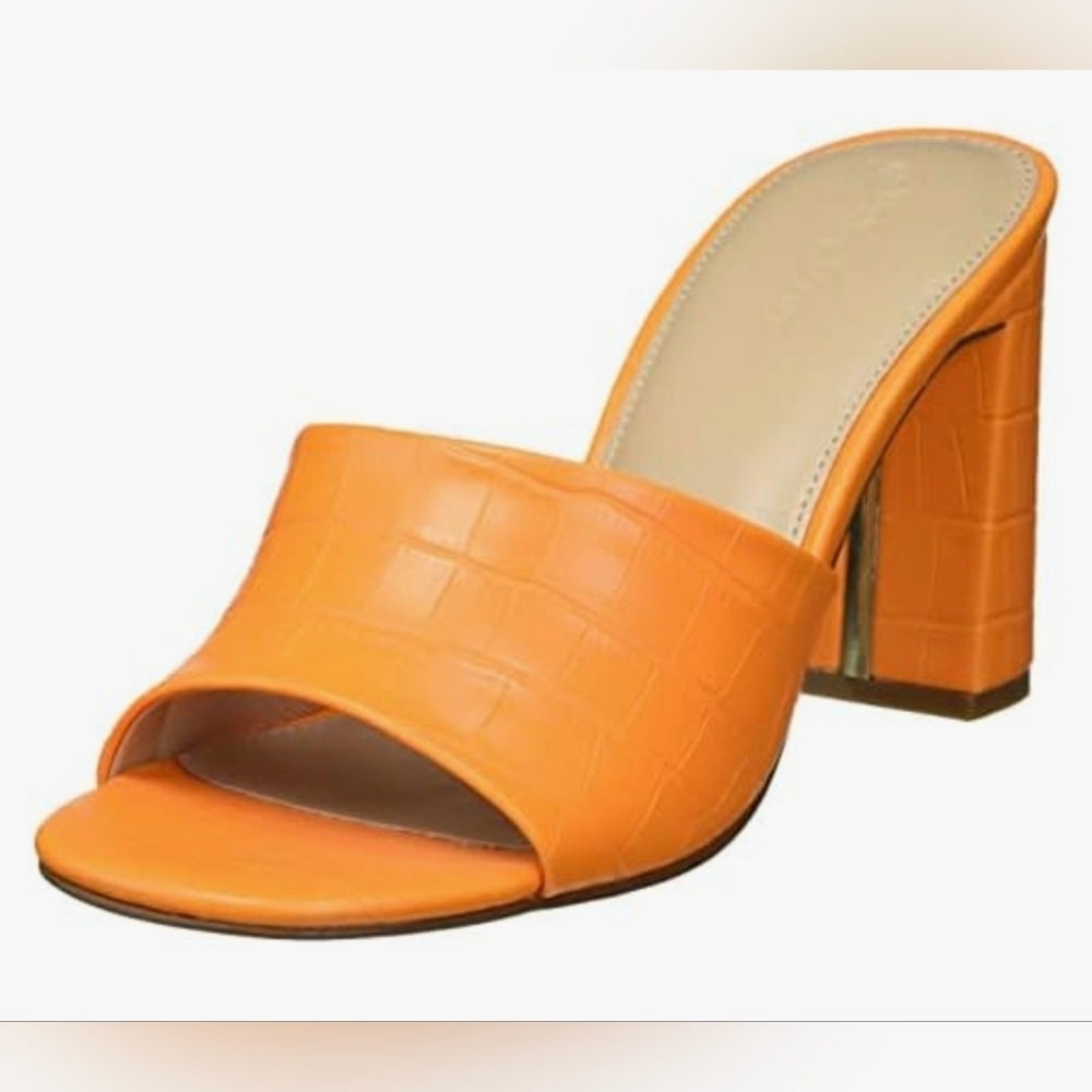 The Drop Pattie High Block Heeled Mule Sandals #772-774, 791, 858 - Picture 10 of 10